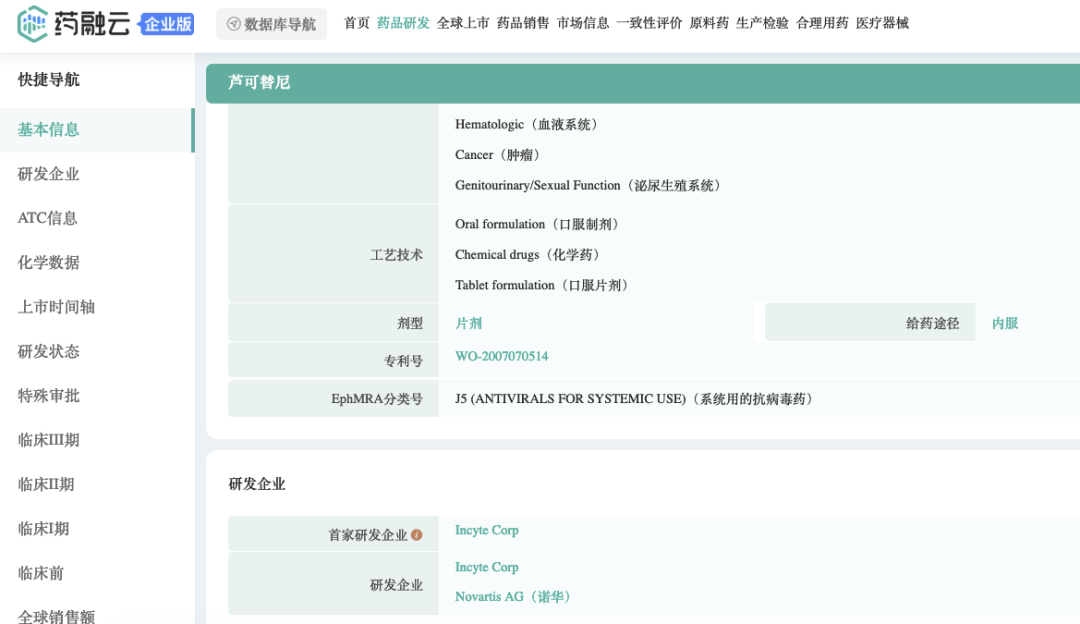 全球制药领域，十大热门被并购工具Incyte：超20年深耕